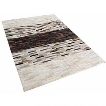 Finitura Intera Beliani Tappeto Marrone/Beige 140x200 cm