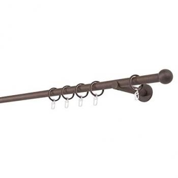 Mydeco Gardinenstange »20mm Ball Wandträger 12 cm«, 1-läufig, Fixmaß