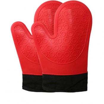 Short Thick Silicone Oven Mitts