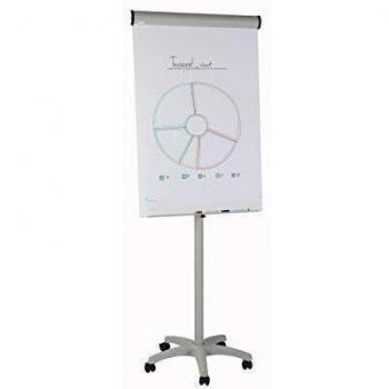 Pizarra blanca magnética Rocada para conferencias, 68 x 104 cm