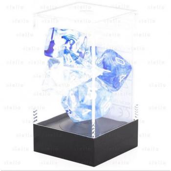 Chessex Dark Blue/White Nebula Polyhedral Dice Set (7 Dice)