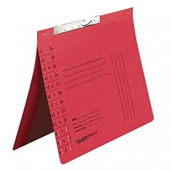 Falken A4 Pendelhefter, 200 Blatt, Schlitzstanzung, rot