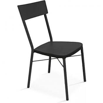 Jardin Cabourg – Chaise Bistrot Gris 49×56×85 cm