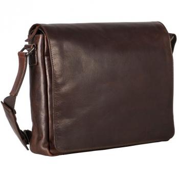 Leonhard Heyden Brown Roma 38 cm Leather Laptop Bag