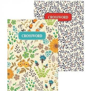 Squiggle Floral Pocket Crossword Challenge – 110 Puzzles, X1 Random Set