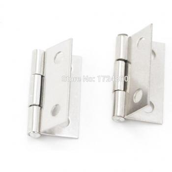 Bisagra rotativa de acero inoxidable 1” tono plata, 30 piezas para armario