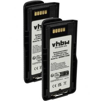 Batterie rechargeable vhbw pour talkie-walkie Motorola NNTN8020B, NNTN8020AC, NNTN8023, NNTN8020A, NNTN8020 (2900mAh)