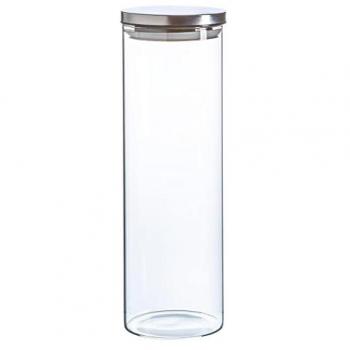 2 Litre Glass Storage Container with Metal Lid