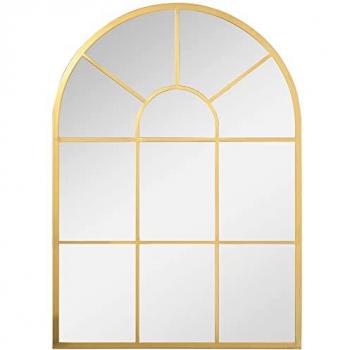 Miroir en métal doré HOMCOM pour entrée et salon 70 x 50 cm