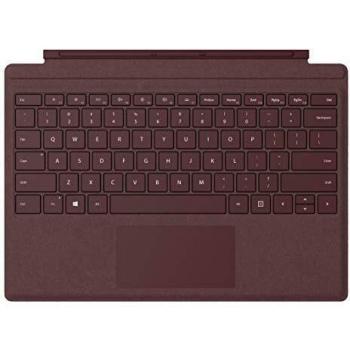 Teclado de Tejido Alcántara para Surface Go Borgoña