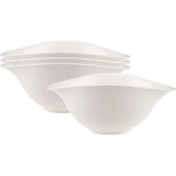 Villeroy & Boch Weisses Salat-Set „Vapiano“ – 4×Schale