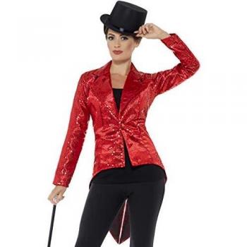 Ladies' Red Sequin Tailcoat