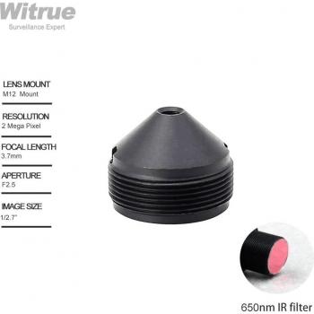 Witrue 2MP 1080P Pinhole Lens 3.7mm F2.5 M12 Mount with IR Filter