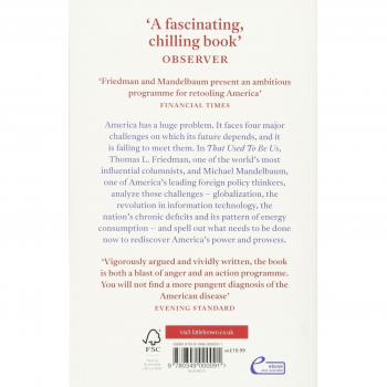 Friedman, Thomas L. That Used To Be Us: What Went Wrong With America