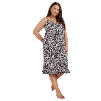 Yours Curve Micro-Coton Chemise Noir – T. 46‑48
