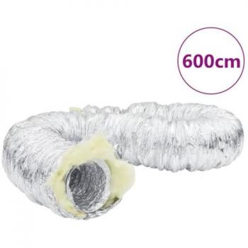 6m Insulated Aluminum Ventilation Duct Ø12.5cm