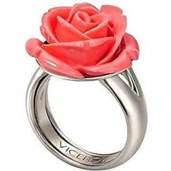 Sortija Viceroy plata 925m talla 13 rosa flor salmón 1100A015-04