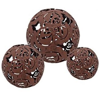 Set di Sfere Decorative Color Ruggine