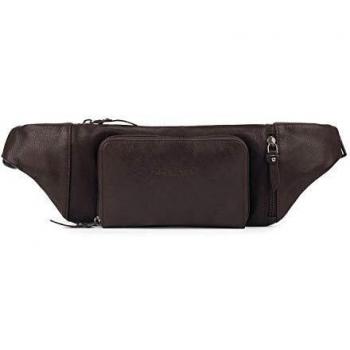 LANCASTER Sac Ceinture Marron pour Homme