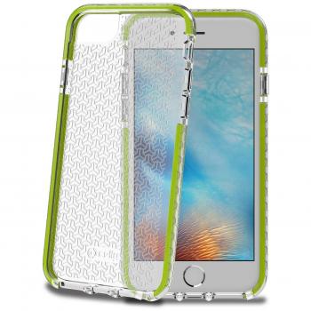 Cover TPU Hexagon Verde Lime per iPhone 7 (Celly)