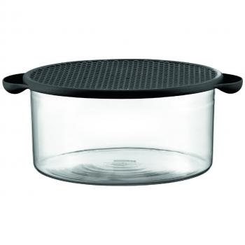 Pot à Salade Bodum 2,5 L noir avec couvercle en silicone