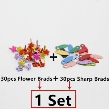 Tachuelas decorativas de metal para álbumes, 60 uds