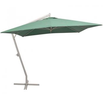 Poteau aluminium 300 × 300 cm – Parasol vert Torana