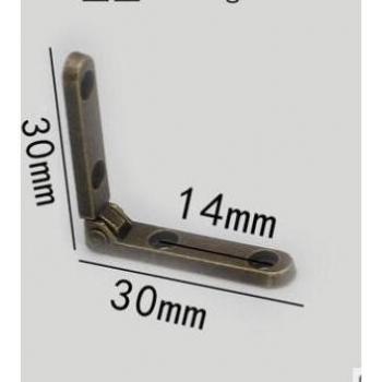 6-Pack Zinc Alloy 90-Degree Hinges for Furniture