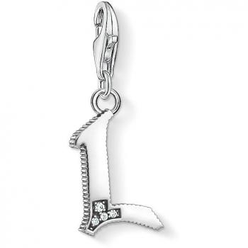 Charm de Plata Letra L con Zircónia Thomas Sabo