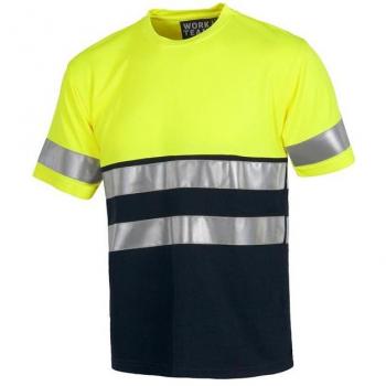 Camiseta Laboral de Alta Visibilidad con Reflectores