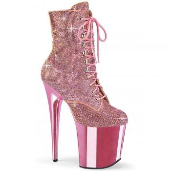 Pleaser Damen‑Stiefel „Flamingo“ 1020CHRS in Rosa, EU38