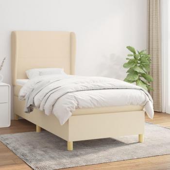 Día y Noche “Equilibrio” Cama Box Spring 90x200 cm con colchón tela crema