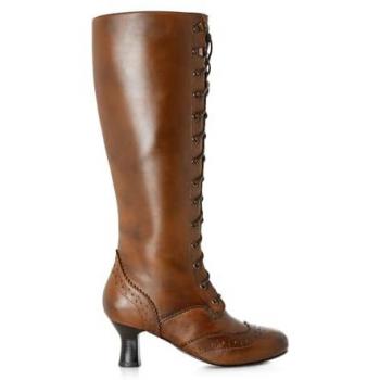 Joe Browns Premium Brogue Detail Long Knee Boots (Brown)