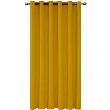 Deconovo Silver Eyelet Ready Made Blackout Curtains