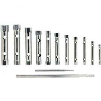 Jeu de clés à pipe droites doubles métriques broche épaulée 12 pc/boîte – Bahco