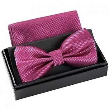 Massi Morino Pajarita ajustable con pañuelo a juego