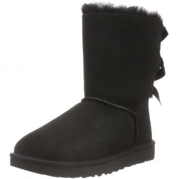 UGG Damen W Bailey Bow Ii Schlupfstiefel, Schwarz