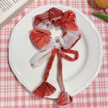 Pinza Horquilla Retro con Gomas Organza y Diamantes