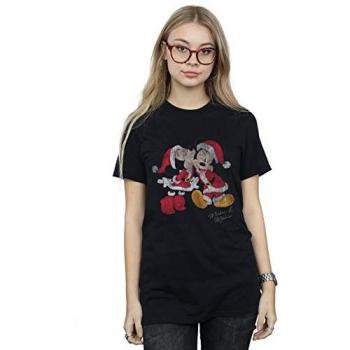 Holiday Lovebirds Boyfriend T‑Shirt (Black)