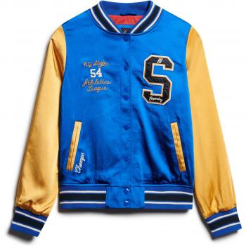 Giacca Varsity Luxe Superdry Mazarine Blu S