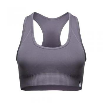 Gorilla Wear Yava Sport-BH, nahtloses Design in Grau