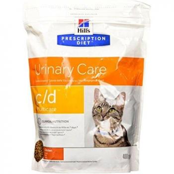 Hill's Prescription Diet c/d Multicare Crocchette al Pollo per Gatti Sacco 400g