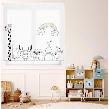 Estor Enrollable Infantil Estampado Digital Traslúcido 110x180 cm HSCIExc28027
