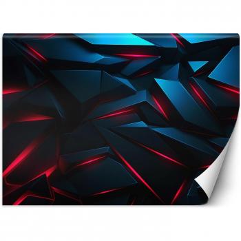 3D Abstract Red Pattern Wall Paper – 100x70