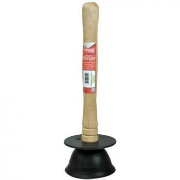 4.5-Inch Draining Plunger with Wood Handle