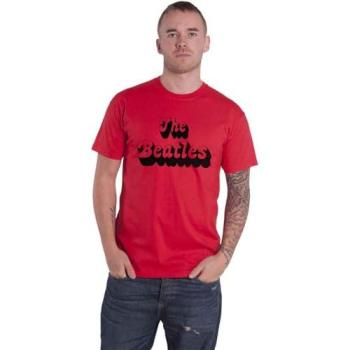 XL Red Text Shadow Beatles T‑Top