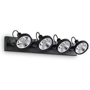 IDEAL LUX LIGHTING Glim 4 Light Ceiling Light Black