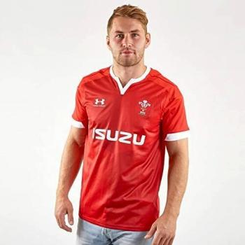 Under Armour Herren Wales Rugby Union Replica Heimtrikot, Rot / Weiß (600), S