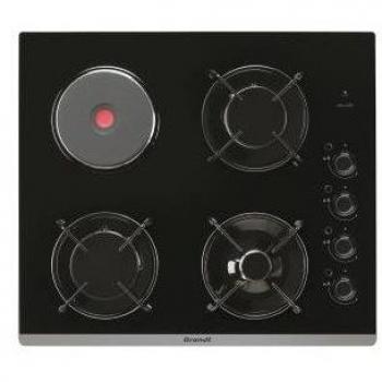 Plaque mixte BRANDT 7800W 58cm, BPG6413BM
