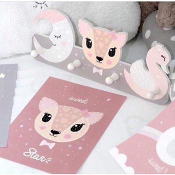 Wooden Bear & Deer Wall Hangers